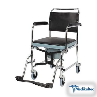Katlanabilir Tekerlekli Klozetli Komot Klozet Yükseltici (Model 8304)
