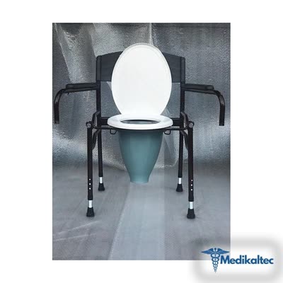 Katlanan Hasta Sandalyesi Kolay Temizlenir Direk Tuvalete Wc Yükseltici (Model 4132)