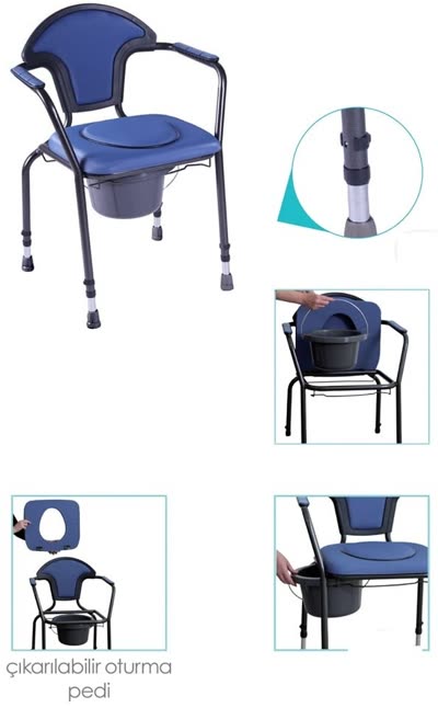 Herdegen Best up wc'li sandalye hastalar için (Model 6175)