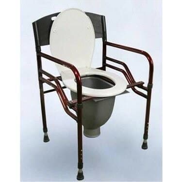 Hasta Lazımlığı Klozeti Tuvaleti Banyosu Direk Wc Seyyar Sandalyesi Katlanabilir Yükseklik Ayarlı (Model 152123)