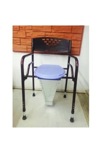 Katlanan Hasta Sandalyesi Kolay Temizlenir Direk Tuvalete Wc Yükseltici (Model 90393)