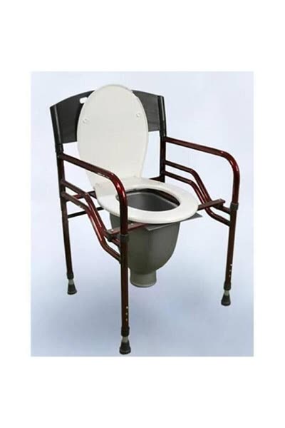 Tuvalet Sandalyesi Katlanabilir Hafif Tuvalet Yaşlılar Engelli Duş Sandalyesi Kamp Tuvalet Taburesi (Model 88639)